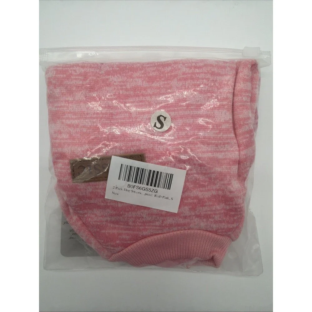 Winter Dog Clothes Soft Fleece Jacket Pet Coat Sweater Puppy Cat Pack Of 2 Small